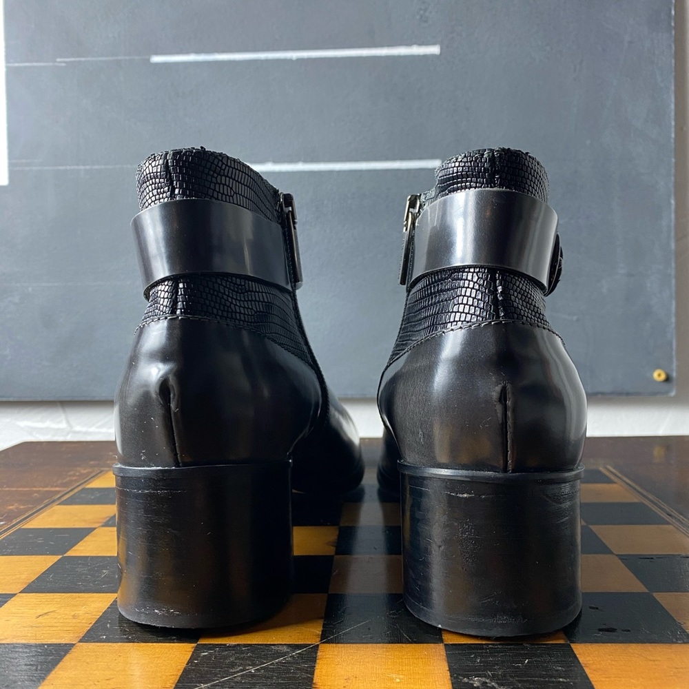 Aquatalia Gray Zipper Ankle Boots, 9 - Picture 5 of 8